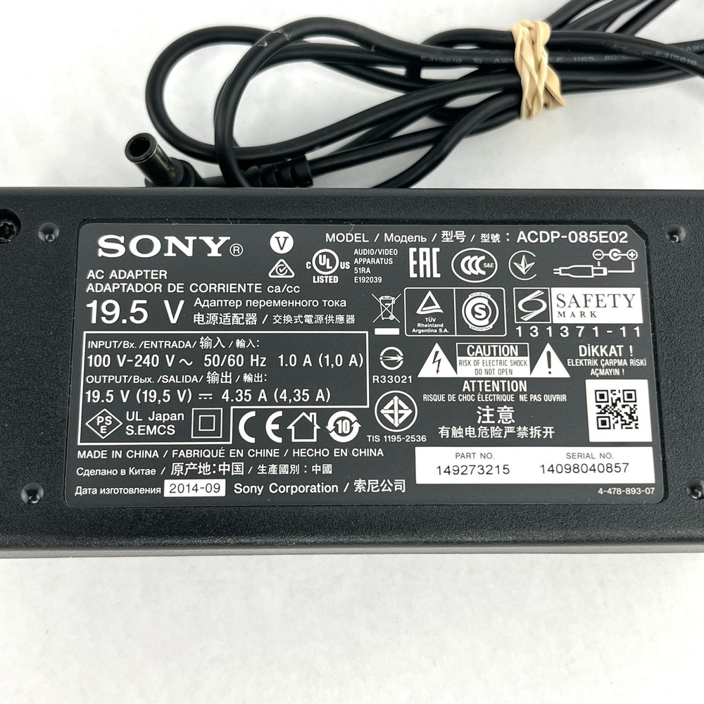 Genuine Sony‎ Ac Adapter Cap-085E02 14273215 14098040857 OEM